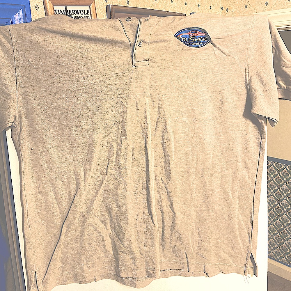 Gilden Two Button Up Short Sleeve XL TruShine Polo Shirts.